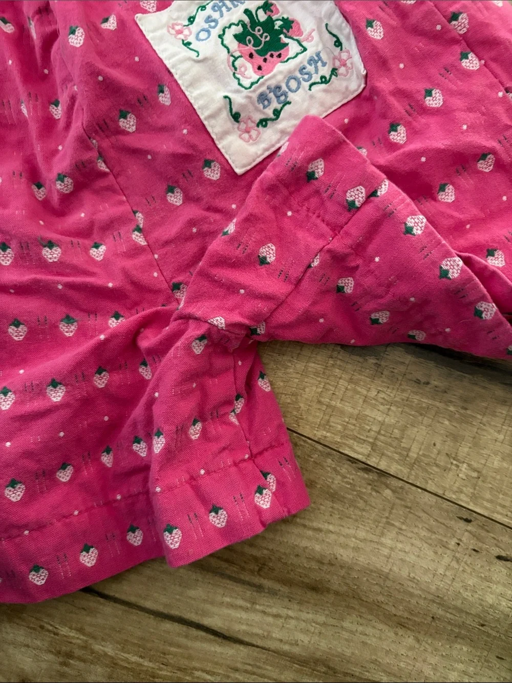 Vintage USA Made OshKosh B'Gosh Strawberry Shorts Girl's Size 6x